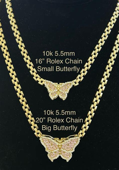 rolex chain set|10k gold Rolex style chain.